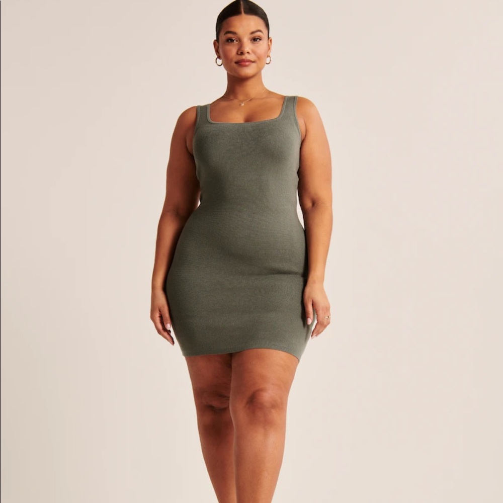Abercrombie & Fitch 90s Ribbed Mini Dress